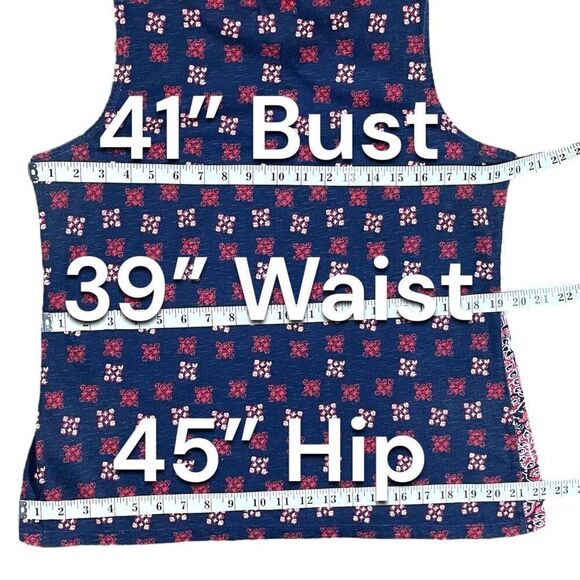 Dept 222 Paisley Bohemian Tassel Tank Sz M - Picture 8 of 12